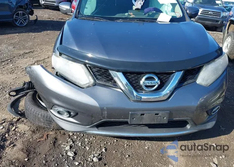 2015 Nissan Rogue Sv из США, поврежденный, VIN KNMAT2MVXFP566406